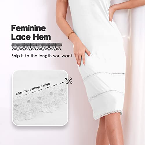 Image of MANCYFIT Strapless Slips for Under Dresses Women Full Slip with Invisible Straps