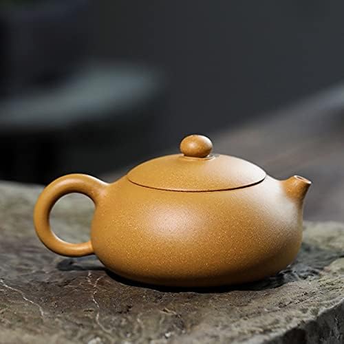 Teapot Zisha Teapot Handmade Carved Yixing Purple Clay Xishi Teapot Chinese Traditional Kungfu Teaware Home Tea Pot Set Best Pottery Teapot