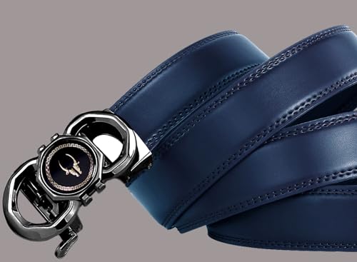 Image of WildHorn Men's Genuine Leather Belt for Men| Premium Auto-Lock Buckle | Adjustable up to 48 inch | Formal & Casual Wear | Micro-Adjust Fit | Including Stylish Gift Box