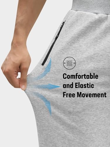 Gihuo 3 Pack Sweatpants for Men, Mens Sweatpants with Zipper Pockets, Joggers for Men3