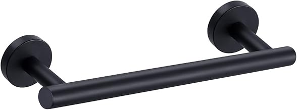 YUET Bathroom Towel Racks 30CM Towel Bar SUS304 Stainless Steel Wall for Bathroom and Kitchen Matte Black 12 Inches, Comes with Screws