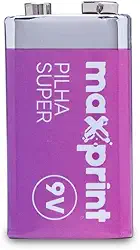 Pilha Comum Maxprint 9V c/ 1