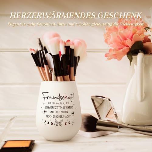 Craftique Geschenk Freundin Geburtstag - Freundschaft Windlichter - Beste Freundin Geschenke, Geschenke für Freundin zum Weihnachten, Abschluss, Freundinnen Geschenkideen