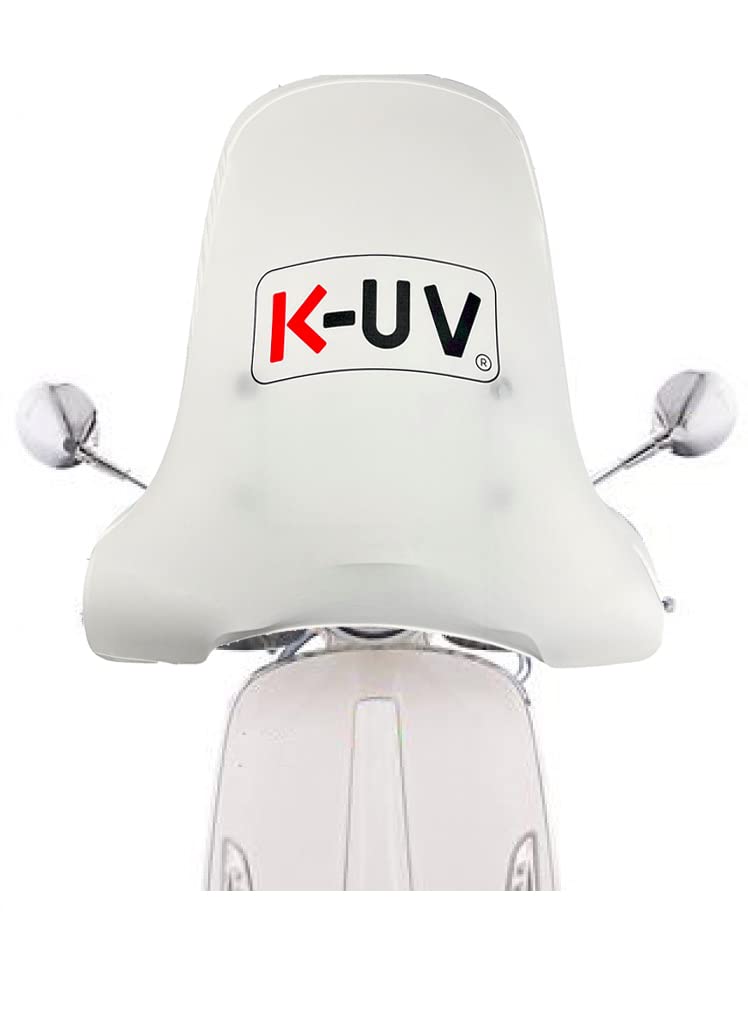 K-UV Copri Parabrezza Universale per Scooter e Moto Bianco