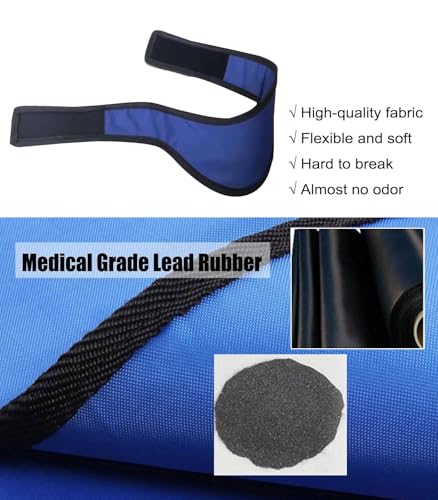 0,35/0,5 mmpb Protetor de colar de tireoide, avental de chumbo, coleira de proteção de tireoide de r