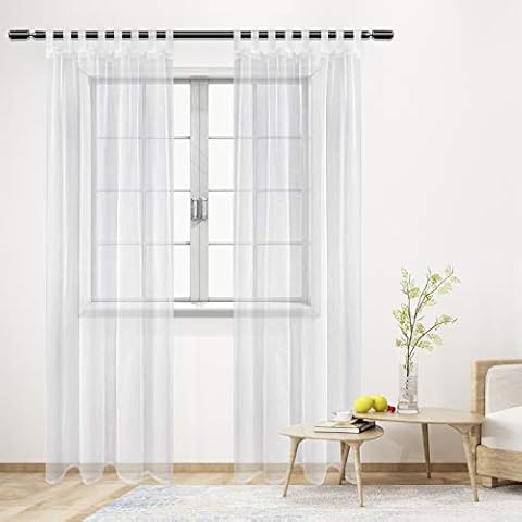 WOLTU Rideau Voilage Transparent 140x225 cm Cover