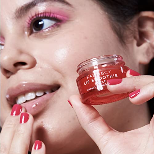 Farmacy Lip Smoothie Peptide Lip Balm - Lip Moisturizer & Plumper With Vitamin C - Apple Scented With High Gloss Finish #TOP2