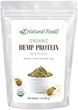 Organic Hemp Protein Powder - Unflavored & Unsweetened - Plant Based Superfood for Smoothies, Shakes, Meal Replacement, Snacks & Baking Recipes - Raw, Vegan, Non GMO, Gluten Free, Kosher - 1 lb -  Z Natural Foods