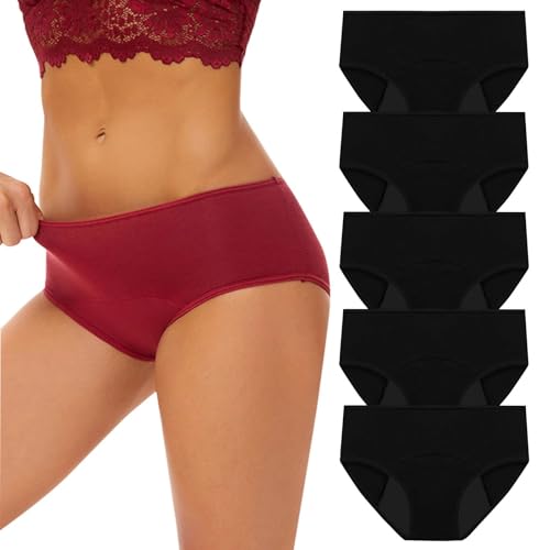 Lot de 5 Culotte Femme XL Anti Fuite