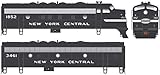 Beide Einheiten motorisiert Spur H0 - Diesellokset F7A + B New York Central Digital mit Sound