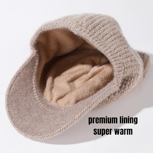 Gorro tejido suave con orejas de gato para invierno miniatura 6