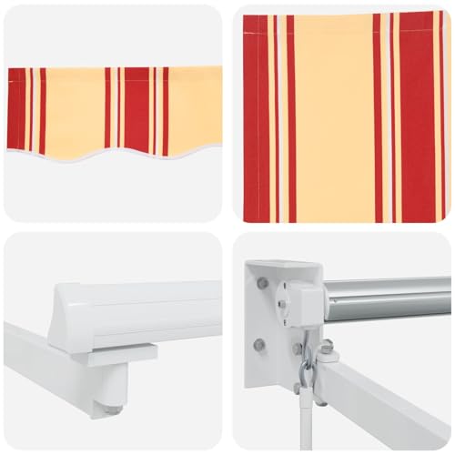 Auvent rétractable anti-chaleur 3x2m avec manivelle pour balcon ombragé - 7
