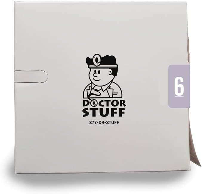 Doctor Stuff - File Folder Labels, Number 6, Barkley FNDBM-S Match - BENM Series Chart Stickers, Lavender, 1-1/2" x 1-1/2", #6, 500/Roll
