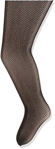 Capezio Big Girls' Studio Basics Fishnet Seamless Tight,Black,One Size