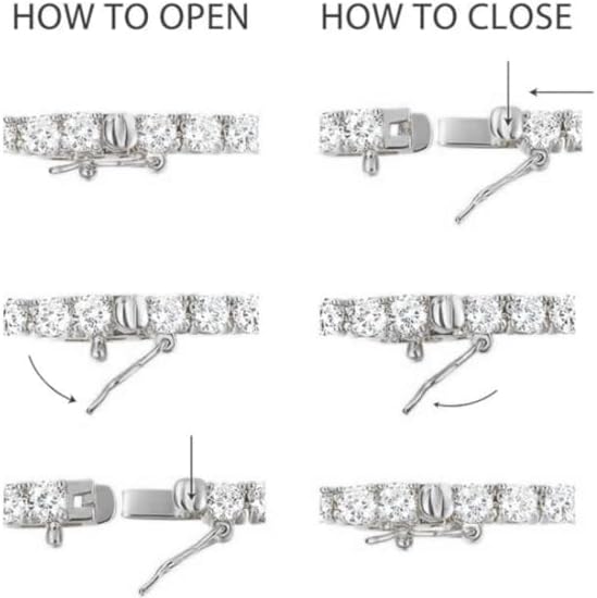 Gemsme 18K White/Yellow Gold Plated 3.0mm Round Cubic Zirconia Classic Tennis Necklace For Women 16-24 Inches - Image 3