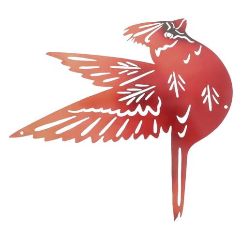 Abaodam Escultura De Metal Decoración Mural Exterior Pájaro De Hierro Diseño Único