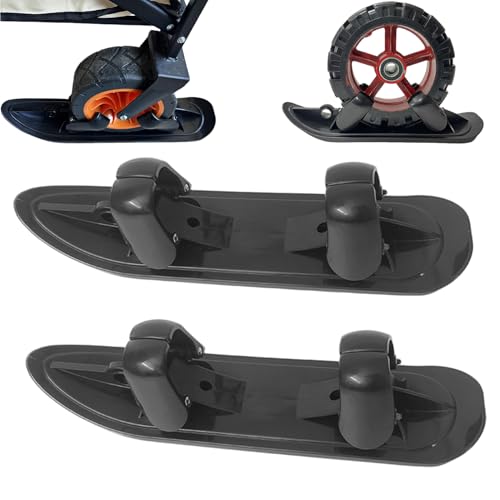 Skis de poussette universels pour ne plus bloquer dans la neige