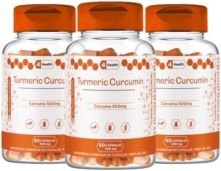 Curcuma Turmeric Antioxidante 500mg 60 Cápsulas - 4 Health - Tecn...