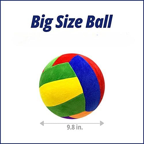 I-Scream Balloon Ball - 7.9" (20 Cm) Soccer Ball Size, Washable, Safe, And Soft Suede Material Cover With Balloon Inflation Pipe For Indoor And Outdoor, Pe/Classroom Activities, Parties, And Games #TOP1