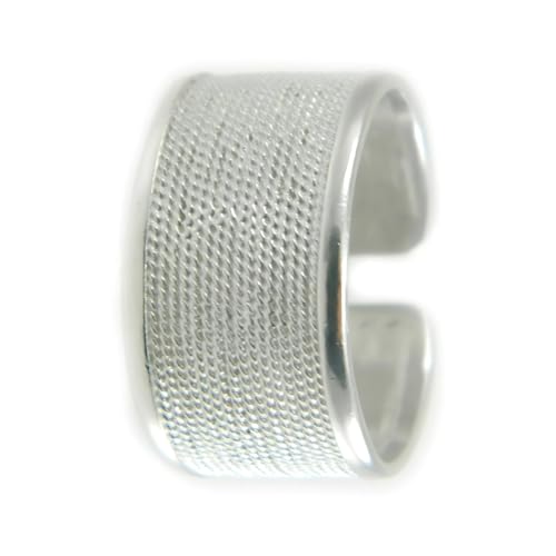 Bague homme argent 800 Filu Trama cadeau anneau reglable sarde 12mm