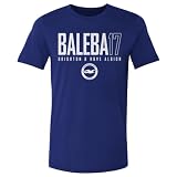 500 LEVEL Premier League Carlos Baleba Brighton & Hove Albion Elite Adult Men's Cotton T-Shirt (Royal Blue, XL)