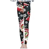 Gefütterte Jogginghose Figurformende Yogahosen Herbst-Winter Thermohose Stretch Leggings Schlank Vintage Winterhose Verjüngenden Beine Formgebenden Workout Weiche Sportleggings