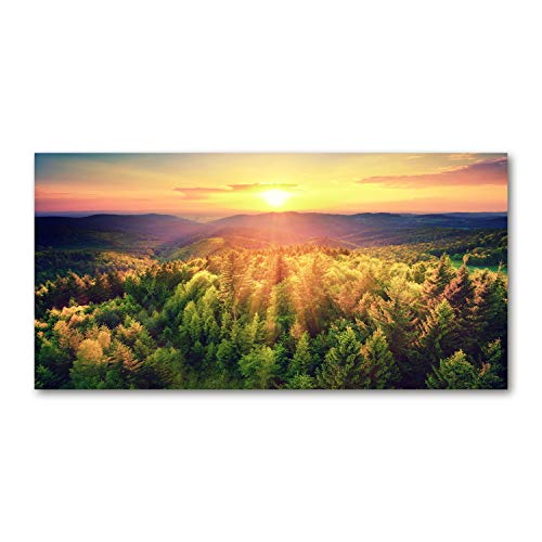 Tableau toile paysage pour illuminer un salon sombre 100x50 cm Tulup