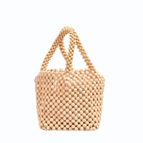 Bolso de mano pequeño de cuentas para mujer miniatura 1
