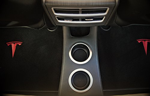 Portavasos trasero con doble USB para Tesla Model S 2012-2016 miniatura 5