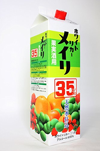 Amazon.co.jp: 明利酒類 ホワイトリカーメイリ パック 35% 1800ml