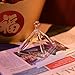 Joysense Clear Quartz Crystal Singing Pyramid 3 inch With Crystal Singing Bowl Striker
