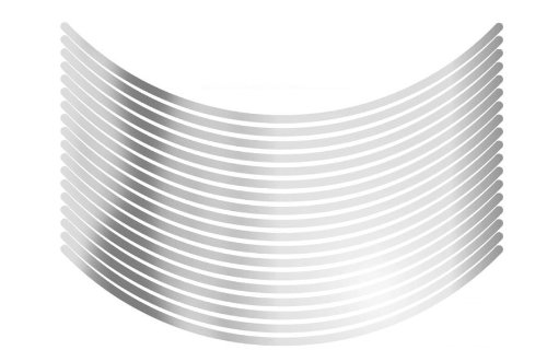 エムディーエフ リムストライプ ミラータイプ ミラーシルバー 6mm幅 17インチ RIM-6M-SV-17N