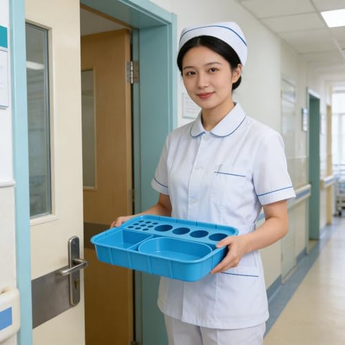 Soporte para bandeja apilable POPETPOP para evitar errores de medicación 6