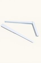 Kırma Katlanır Masa Konsolu, 30 cm, Dayanıklı Metal Malzeme, Duvara Monte Edilebilir, Katlanabilir Raf Ayağı, Masa Ayak Destek Aparatı, Kolay Kurulum, Çok Amaçlı Kullanım, 2'li Set (Beyaz)