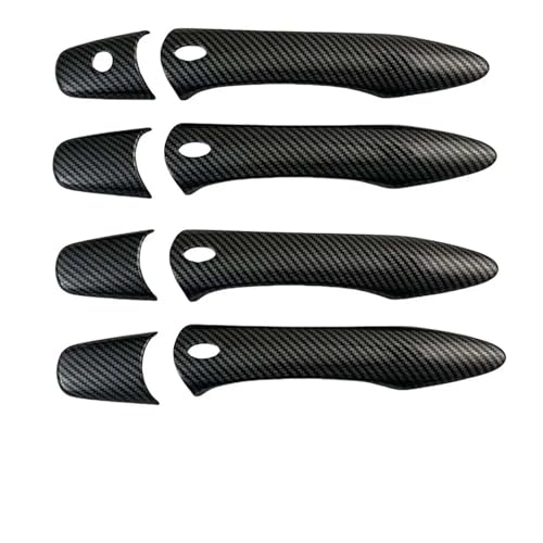 �O���h�A�n���h���J�o�[ Compatible With Infiniti For QX70 2014-2017 �Ԃ̑����h�A�n���h���J�o�[�J�[�{���t�@�C�o�[����u���b�N�ԃA�N�Z�T���[