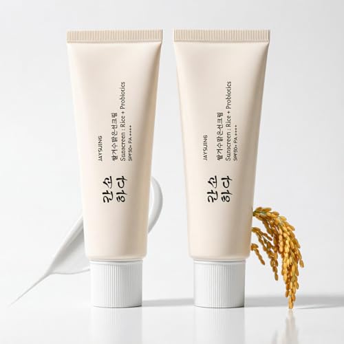 Relief Sun Organic Sunscreen SPF50+ Rice and Probiotics PA++++Korean Cream Care | Korean Skin for All Skin Types | UV Defens Nourishing Skin Protection 2Pcs
