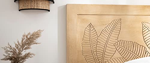 Testata Letto In Legno Di Mango Inciso L165 Cm Vibes - 2