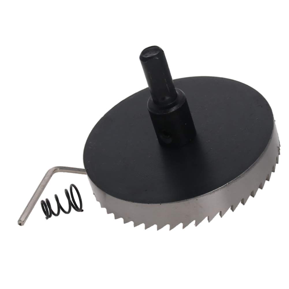 Utoolmart 80mm Black HSS Drill Bit Hole Saw Cutter 70mm Length for Metal Alloy Wood 1pcs