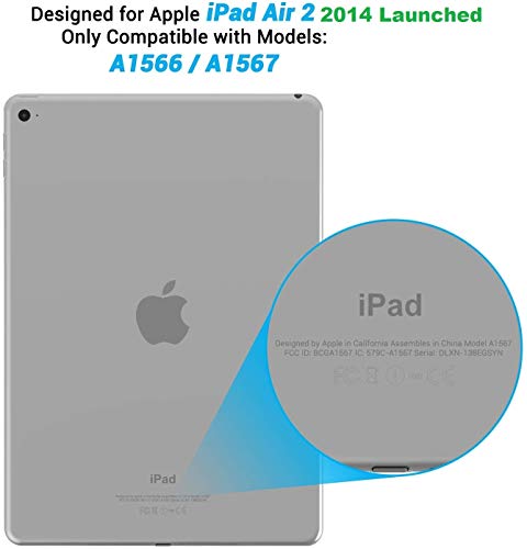 Image of SwooK Silicone Soft TPU Transparent Back Cover case for Apple iPad Air 2 A1566 A1567 (2014 Launched) iPad Back Cover case
