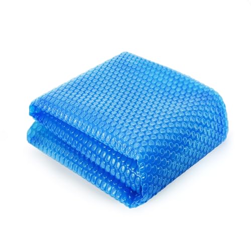 Solar Pool Cover,Rectangle Solar Blanket,12Mil Heavy-Duty Insulating Pool Heater Covers