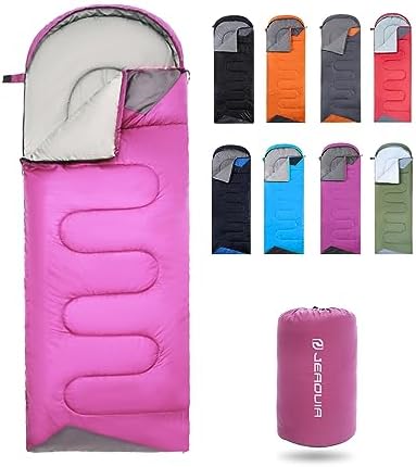 Sleeping Bags for Adults Backpacking Lightweight Waterproof- Cold Weather Sleeping Bag for Girls Boys Mens for Warm Camping Hiking Outdoor Travel Hunting with Compression Bags
