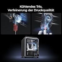 Creality K1C 2025 3D Drucker, CoreXY FDM Drucker mit 600 mm/s, AI-Kamera, Auto-Nivellierung, 300 °C Direktantrieb, Geschlossene Bauweise, für PLA, PETG, TPU, ABS, ASA & Carbonfaser – Ansicht 8