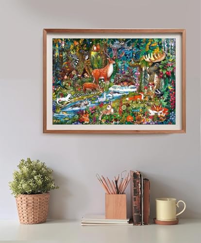 56532 Puzzle 150 pièces Animaux des forêts d'Europe 43 2x29 1 cm - vue 7