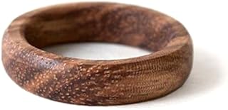 Zebrano Wood Ring – Handmade Wooden Wedding Band for Men and Women with Engraving