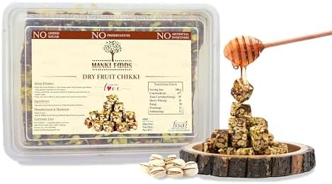 Maanki Dry Fruits Sugarfree Dates Barfi (Khajoor Dryfruit Chikki),1 kg
