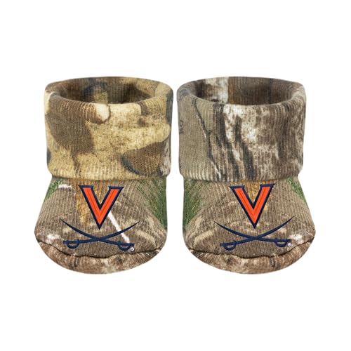 Baby Bootie Sock - Virginia Cavaliers - Camo - Newborn - 6 Mos