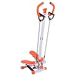 HFJKD Máquina de Pasos con Asas Twister Stepper Ajustable con Manillar, Equipo de Ejercicio Mini Stepper Saludable y Saludable para Uso en Gimnasio en casa