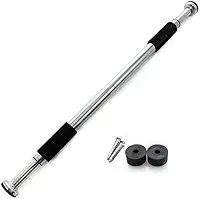 Barra de Porta Ajustável para Exercícios Flexão Musculação Crossfit Treino Ajustável de 63 até 96 Cm