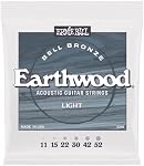 Ernie Ball Light Earthwood Bell Bronze Acoustic Guitar Strings 11-52