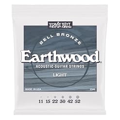 Ernie Ball Light Earthwood Bell Bronze Acoustic Guitar Strings 11-52 - Les Beatles, Paul McCartney, John Lennon, RIngo Starr, George Harrison